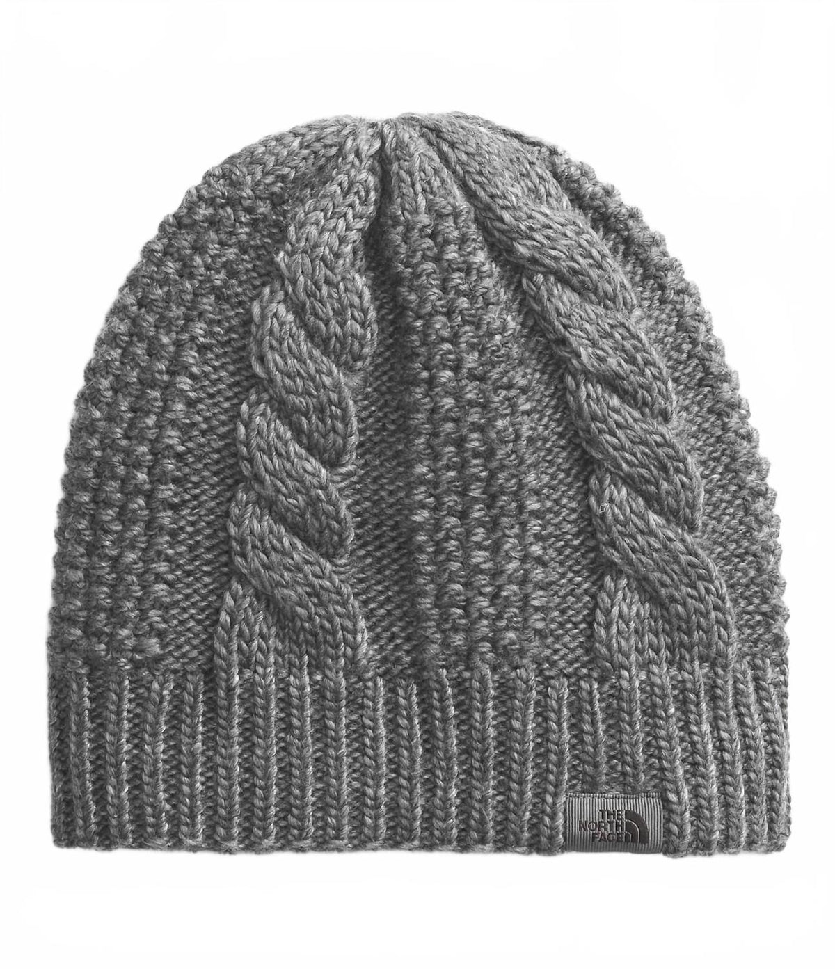 Gorro tejido de mujer color gris