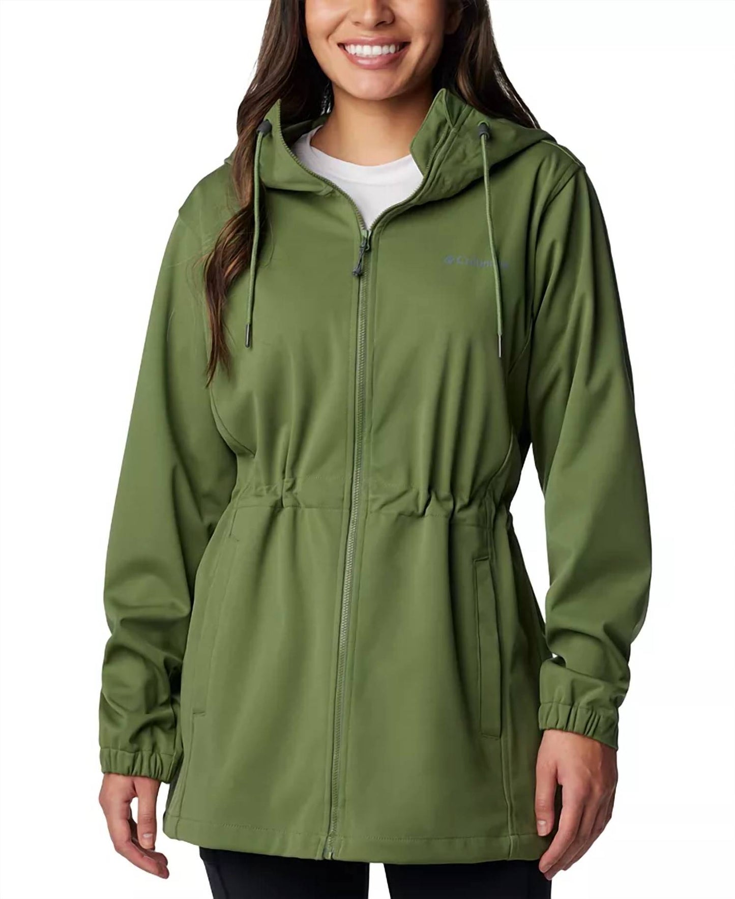 Chaqueta de mujer color verde