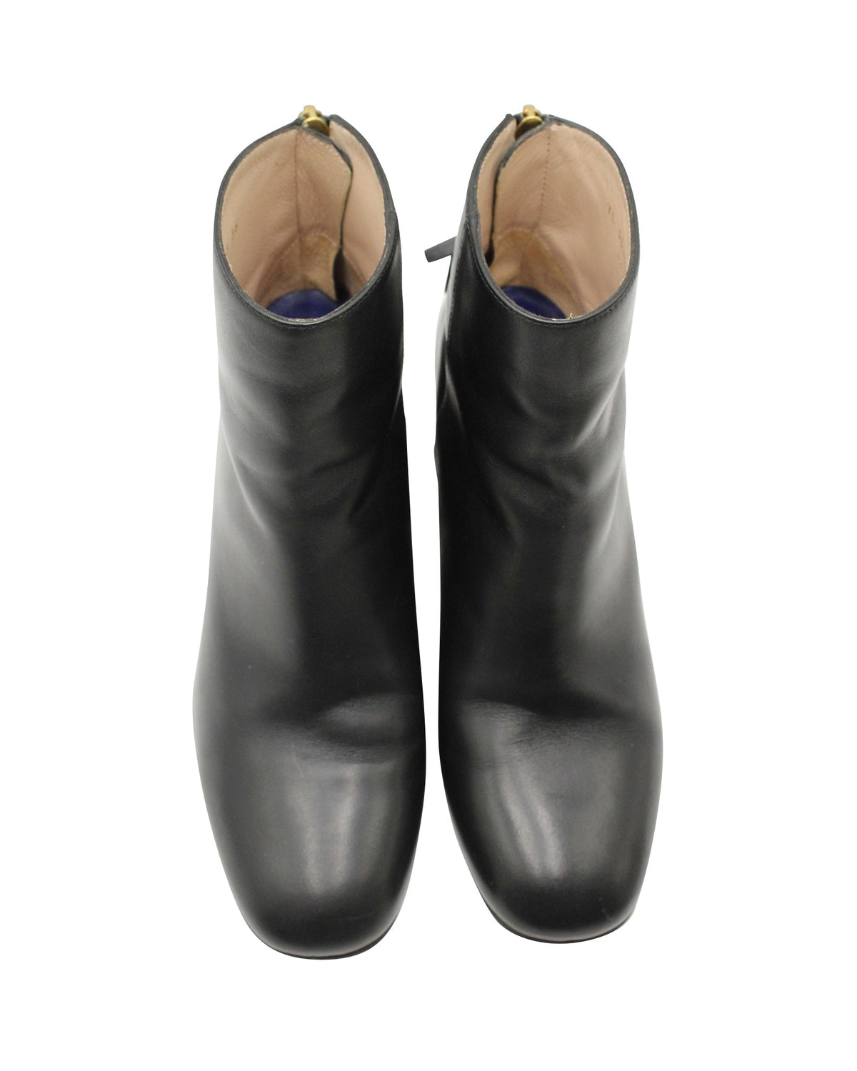 Botines de cuero color negro