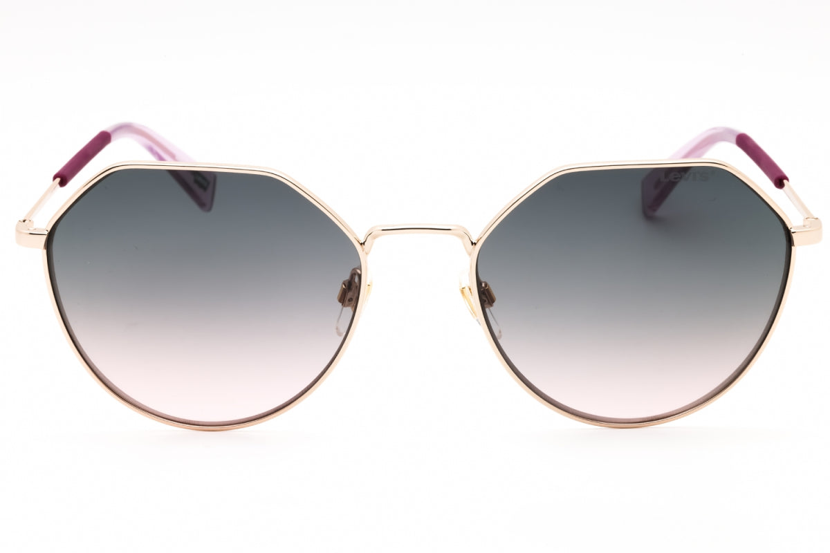 Gafas color rosado y verde y dorado