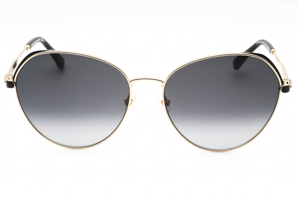 Gafas color gris oscuro y negro y dorado