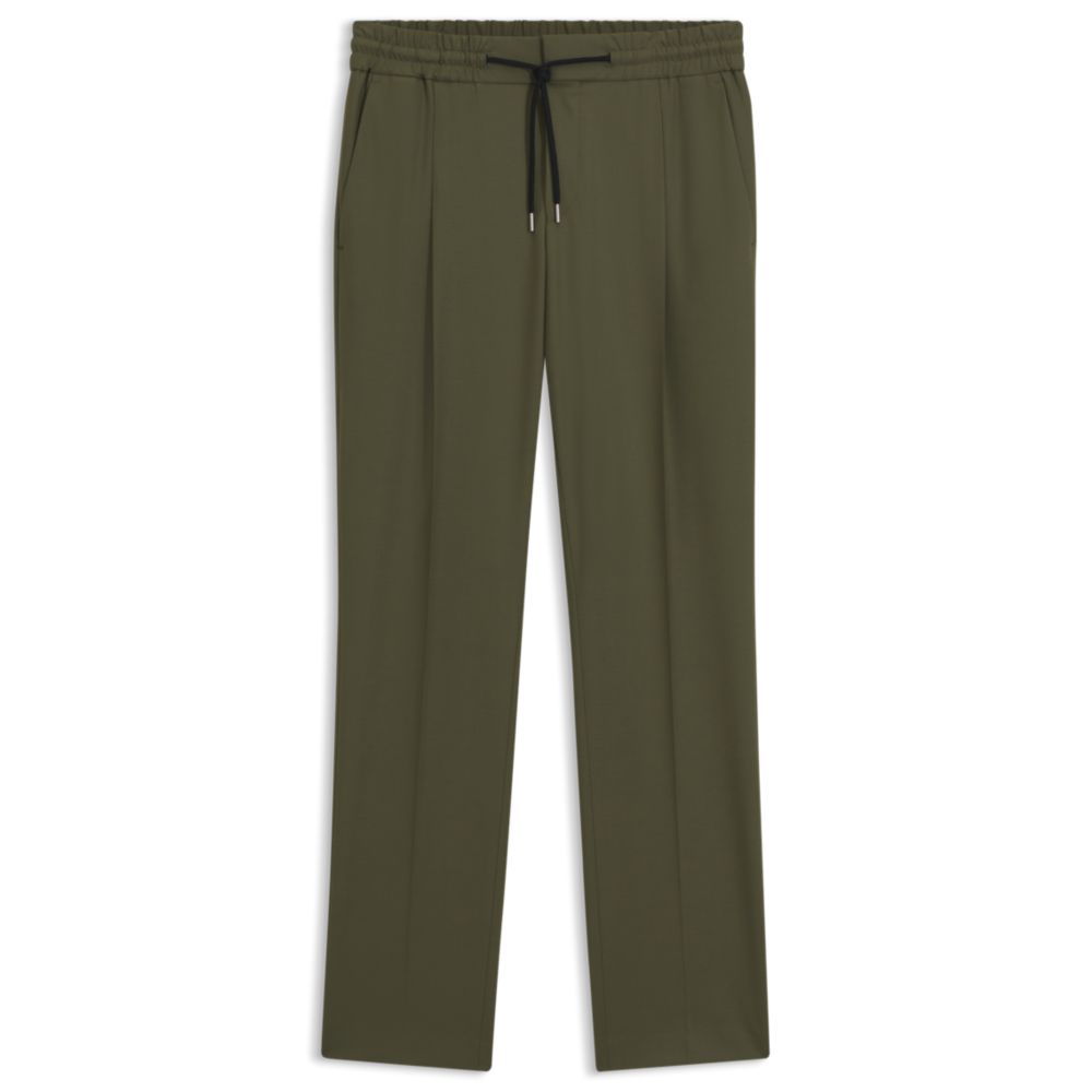 Pantalón de mezcla de lana de corte ajustado
