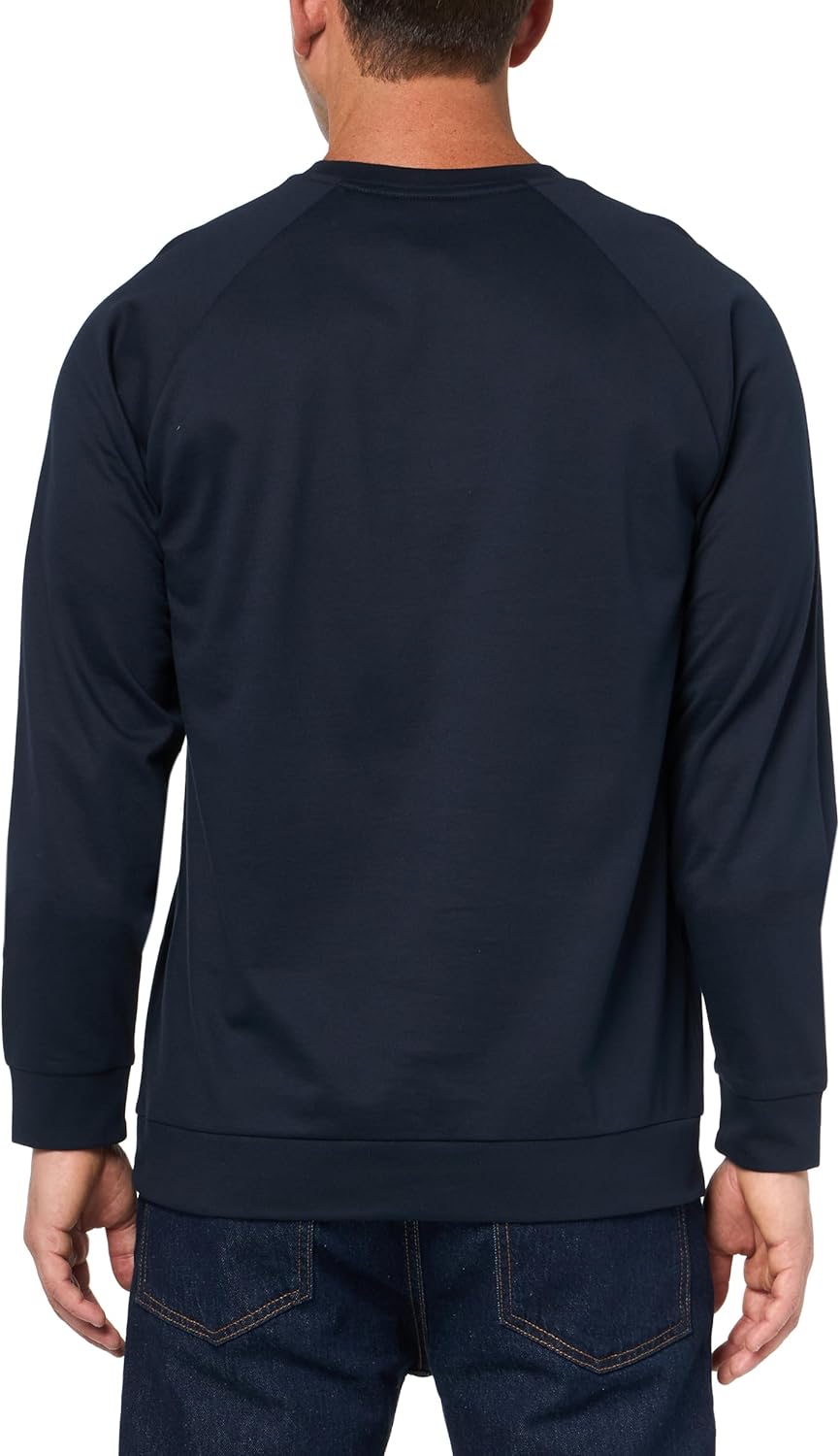 Buzo de hombre con cuello redondo color azul