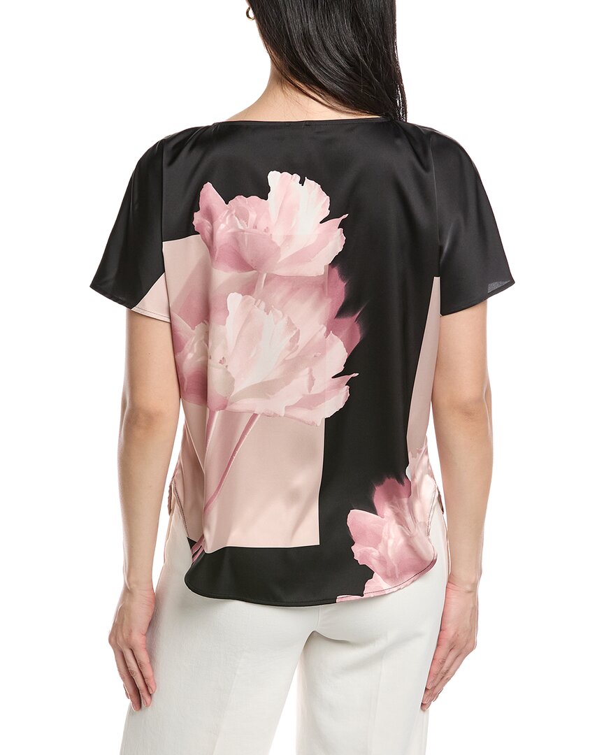 Top de satén con estampado