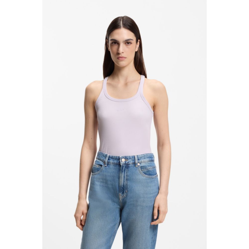 Camiseta sin mangas de algodón