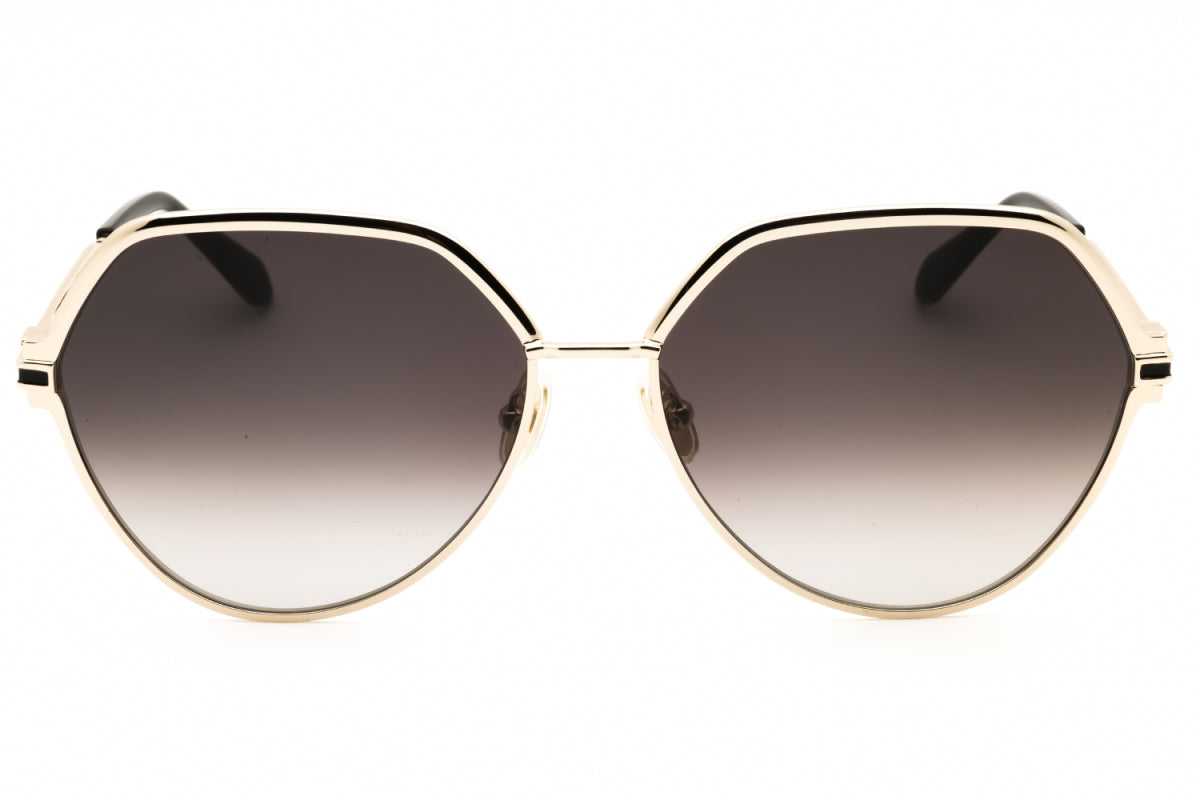 Gafas color gris y dorado