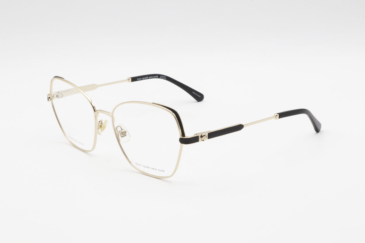 Gafas 54 mm color negro y dorado