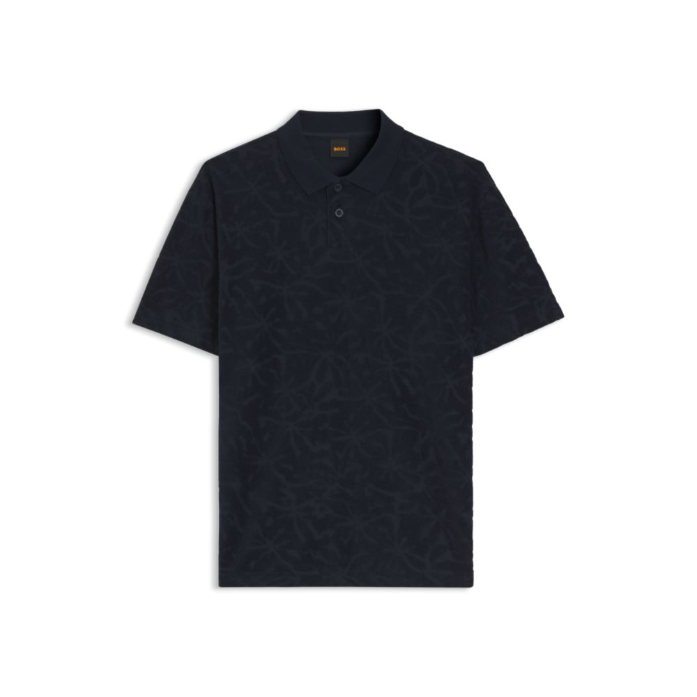Polo de mezcla de algodón con estampado floral