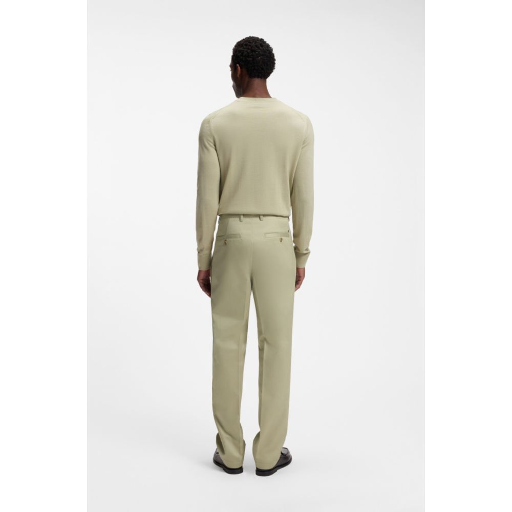 Pantalón de algodón de corte amplio