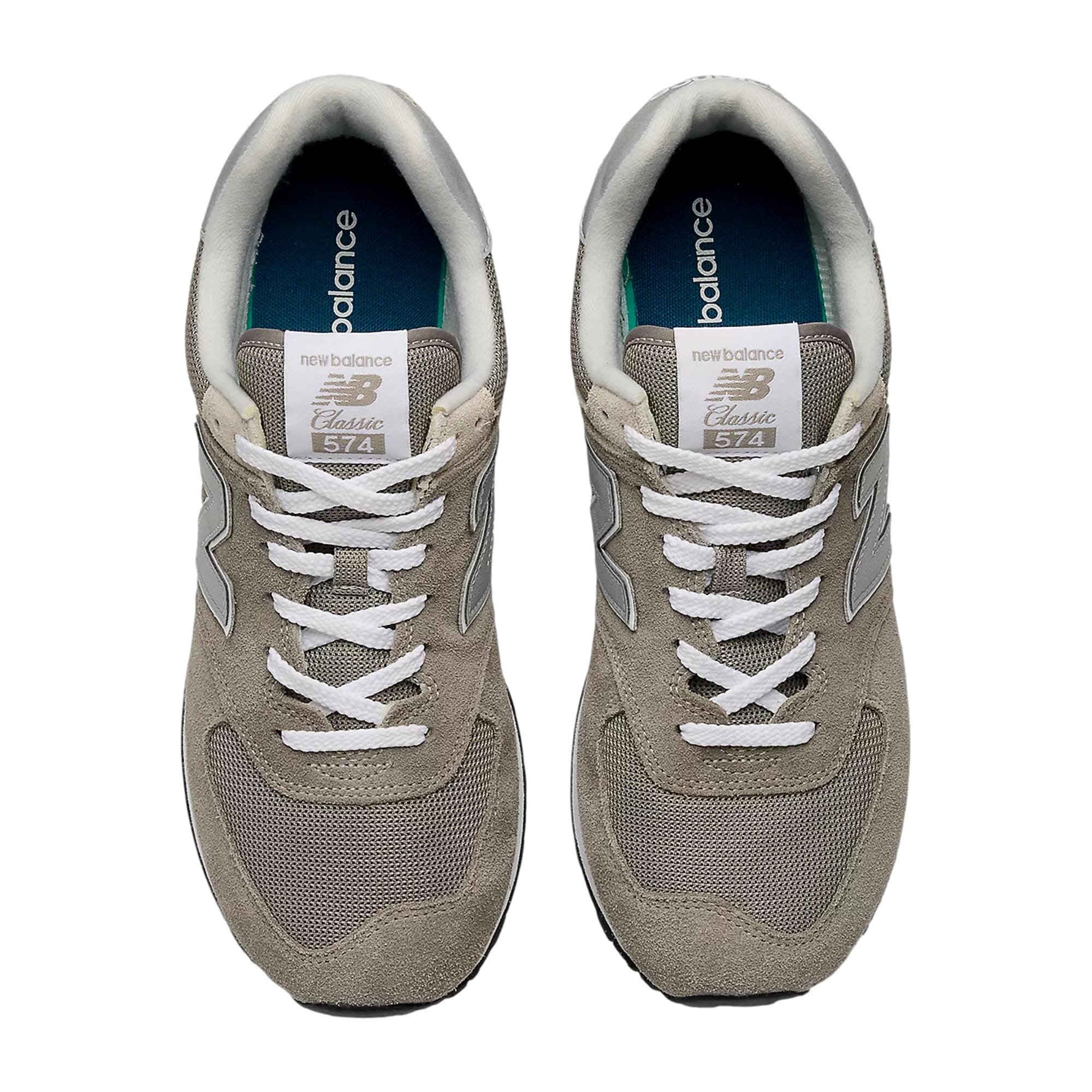 Calzado de hombre color blanco y gris