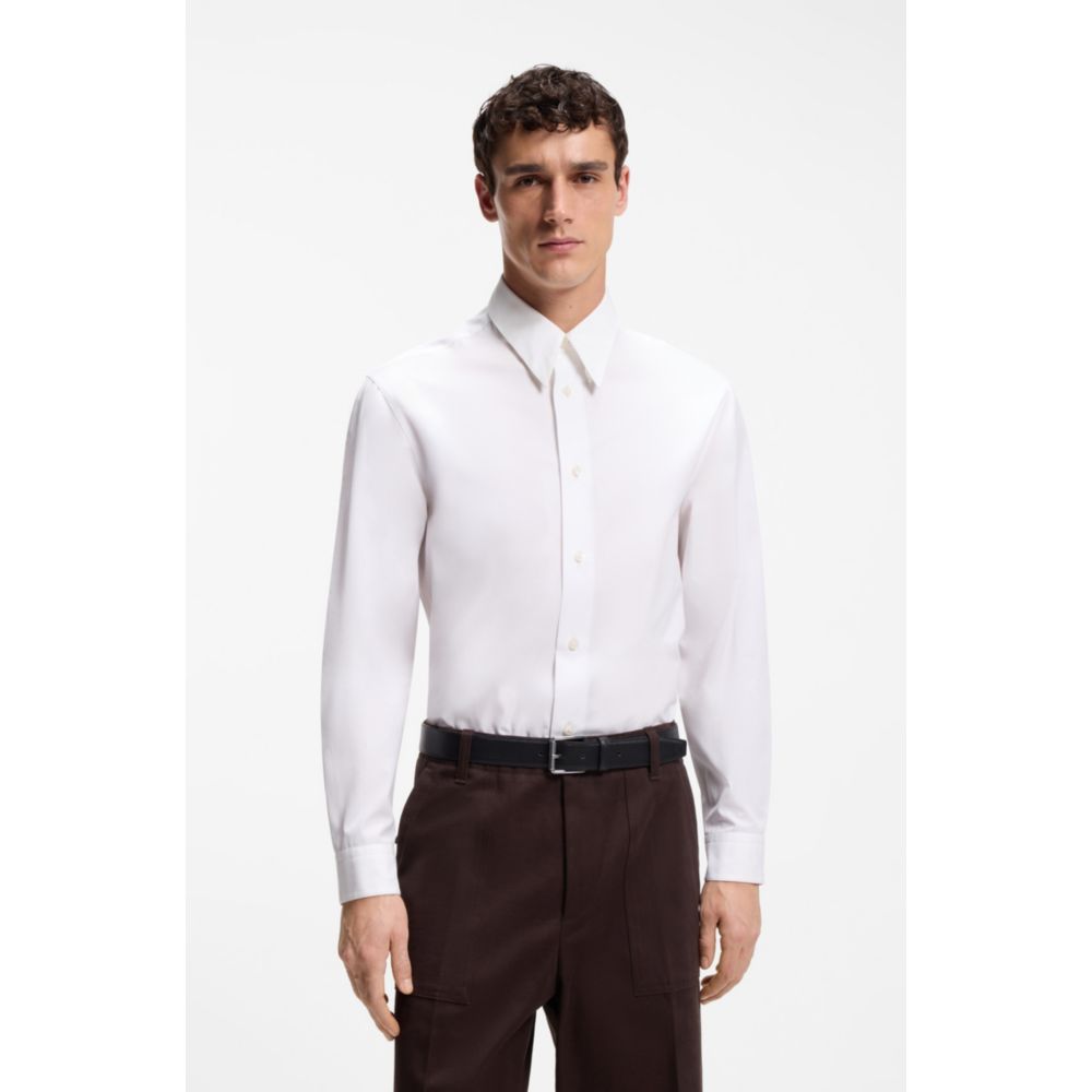 Camisa de algodón de corte amplio