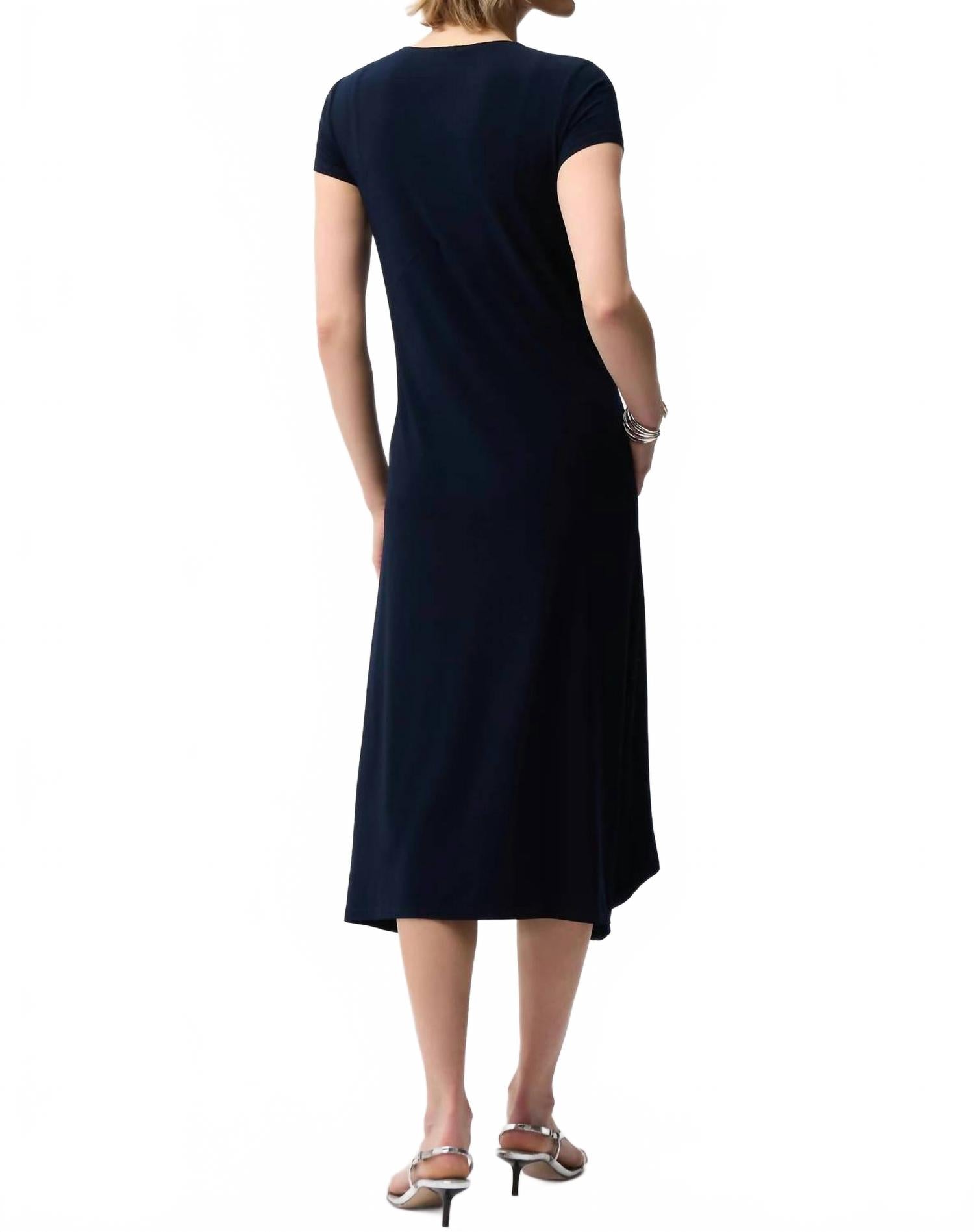 Vestido midi color azul