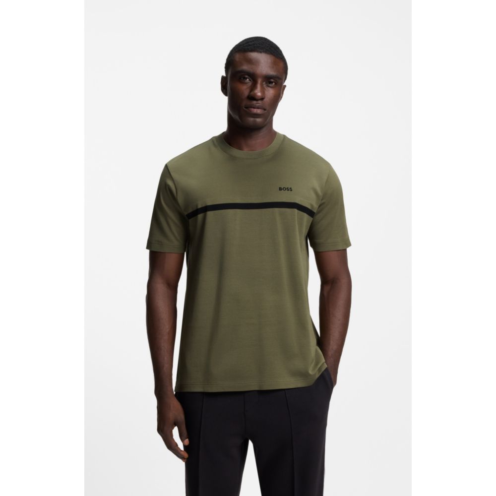 Camiseta de algodón a rayas