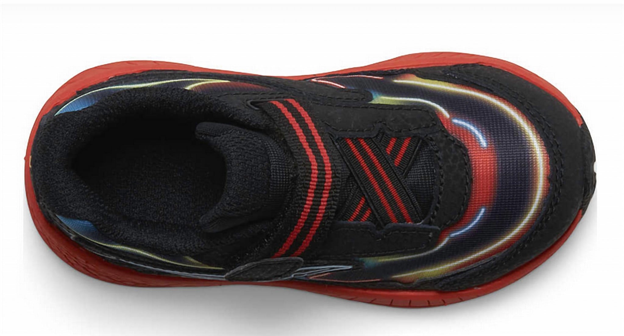 Tenis infantil color negro y rojo