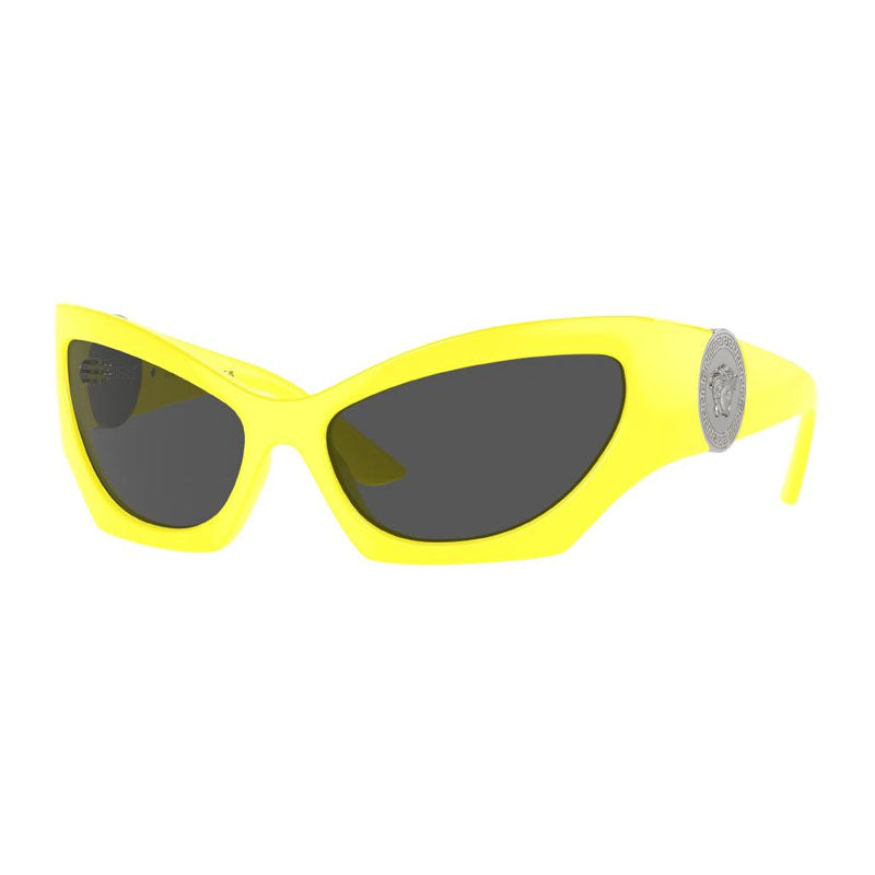 Gafas color gris oscuro y amarillo
