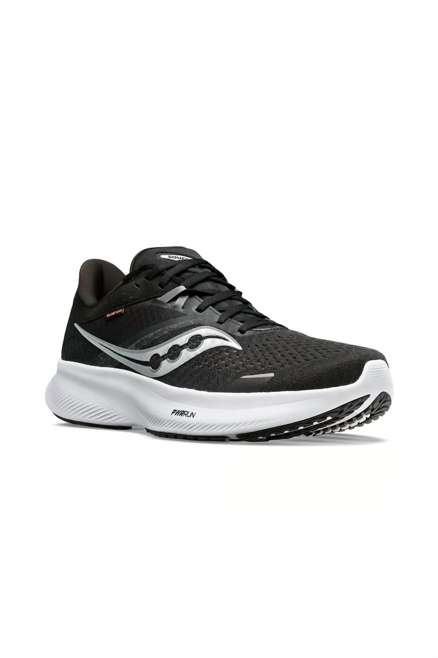 Tenis para correr de hombre color negro y blanco