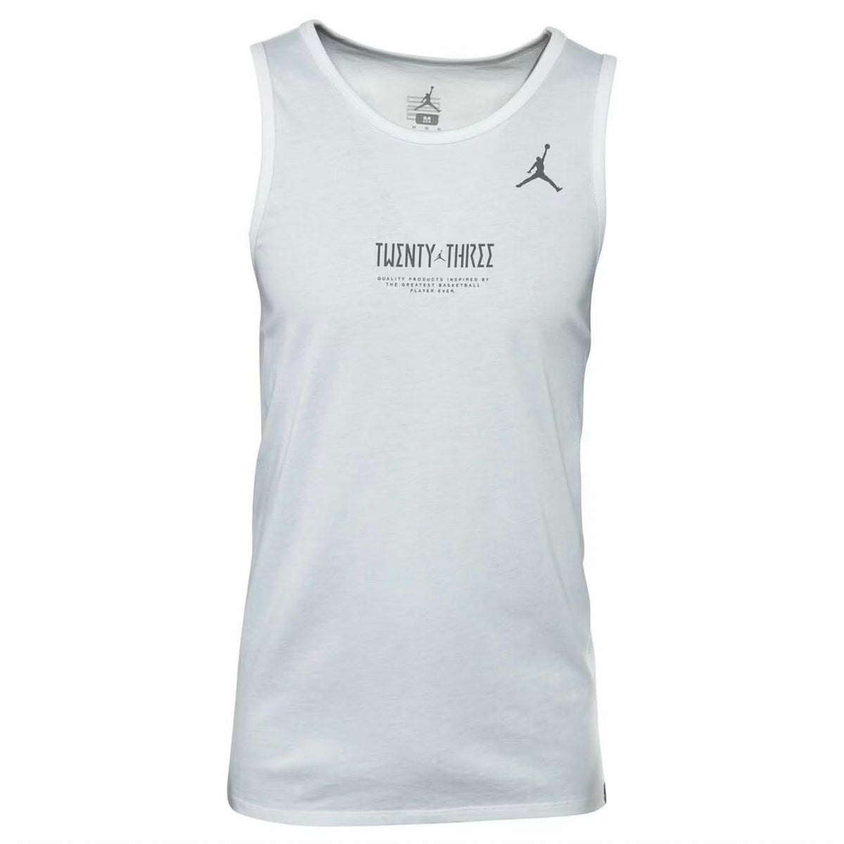 Camiseta sin mangas de hombre color blanco