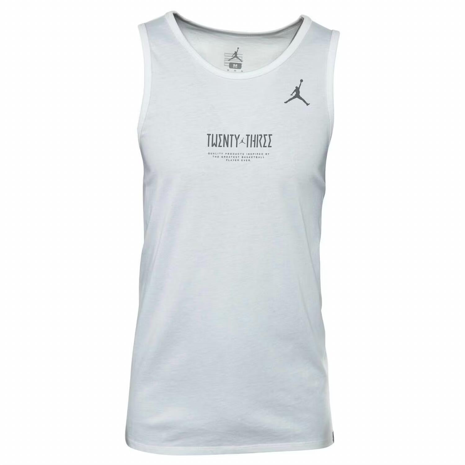 Camiseta sin mangas de hombre color blanco