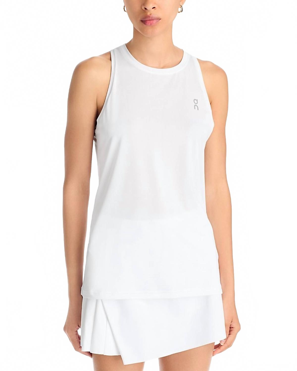 Camiseta sin mangas de mujer color blanco