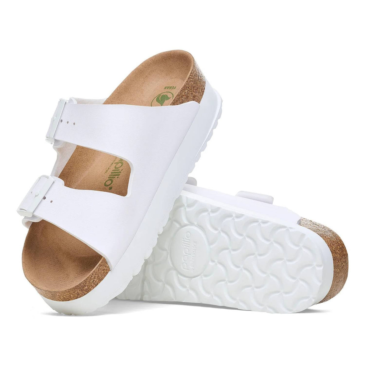 Sandalias unisex con plataforma color blanco