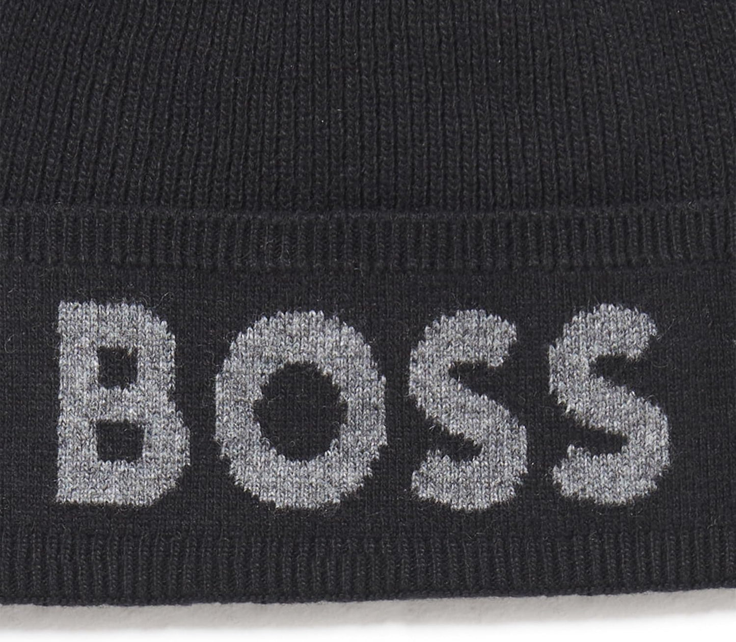 Gorro tejido de hombre color negro