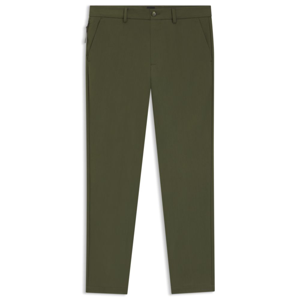 Pantalón de mezcla de algodón de corte ajustado