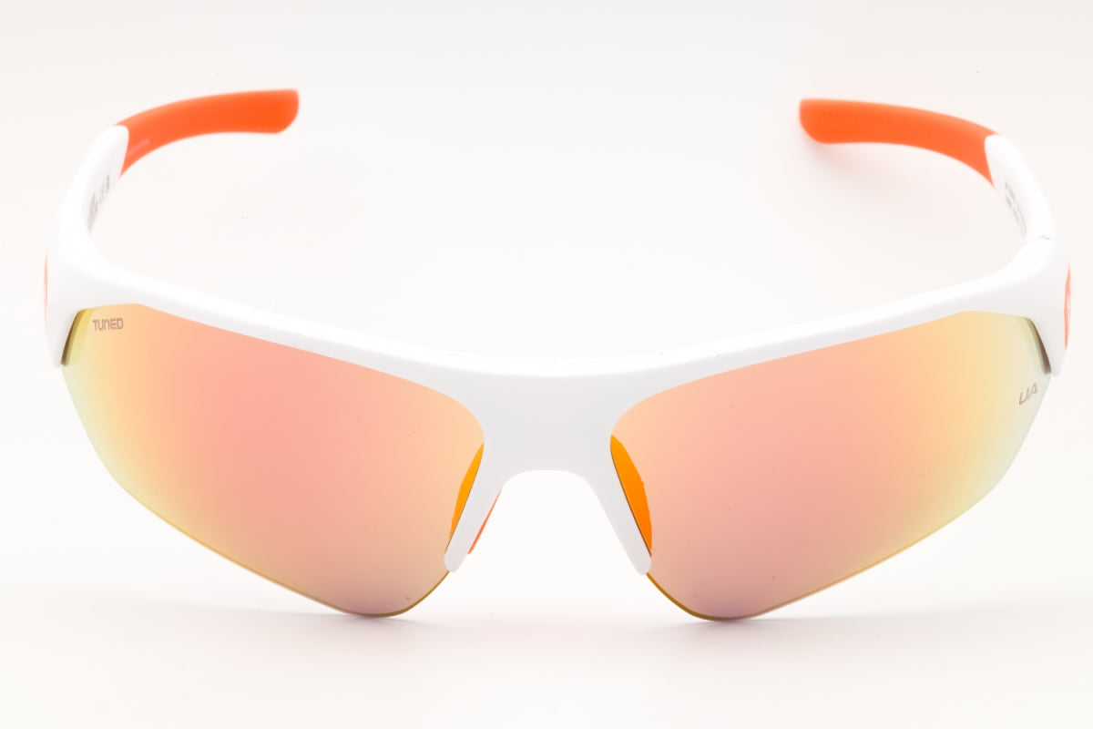 Gafas color blanco y azul y naranja