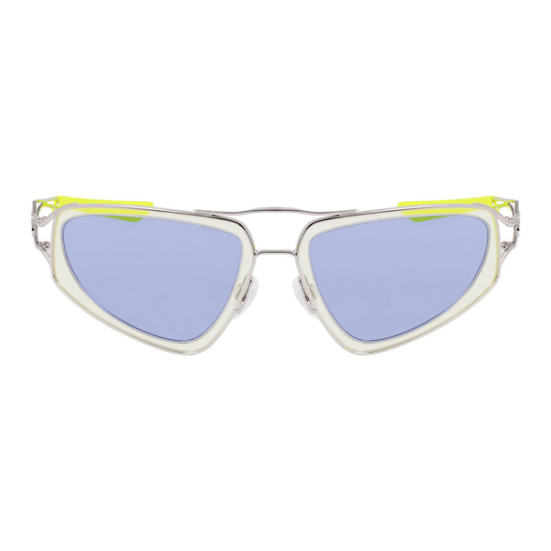 Gafas color azul y plateado