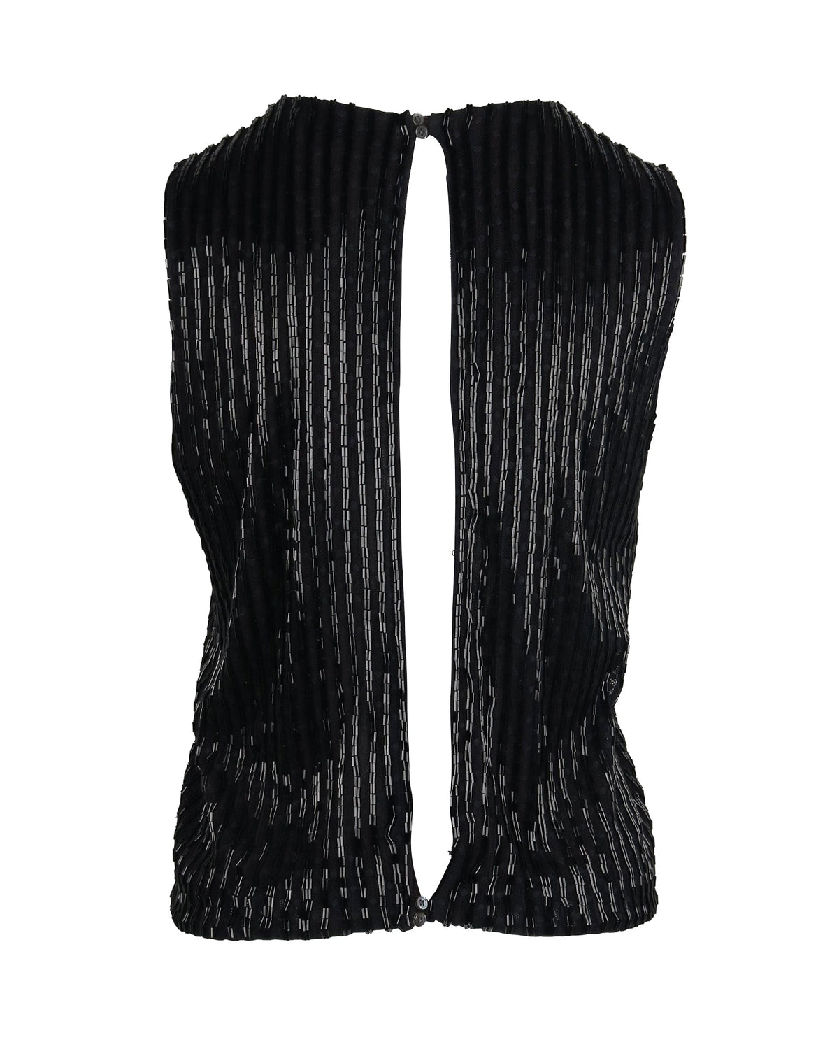 Top de algodón sin mangas color negro