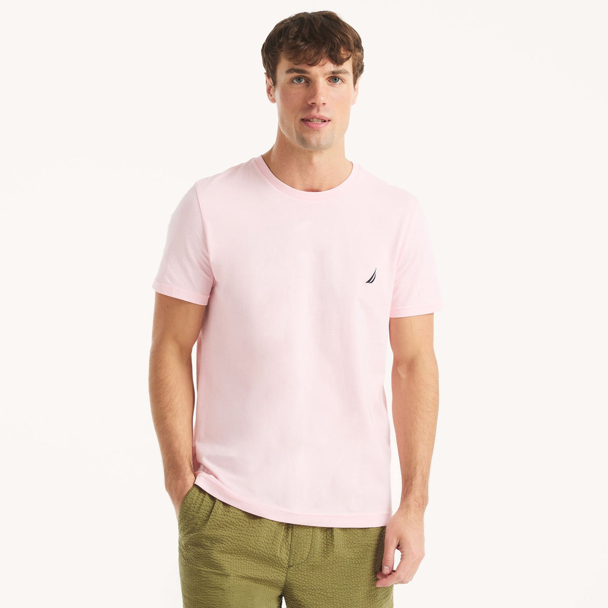 Camiseta de hombre con cuello redondo