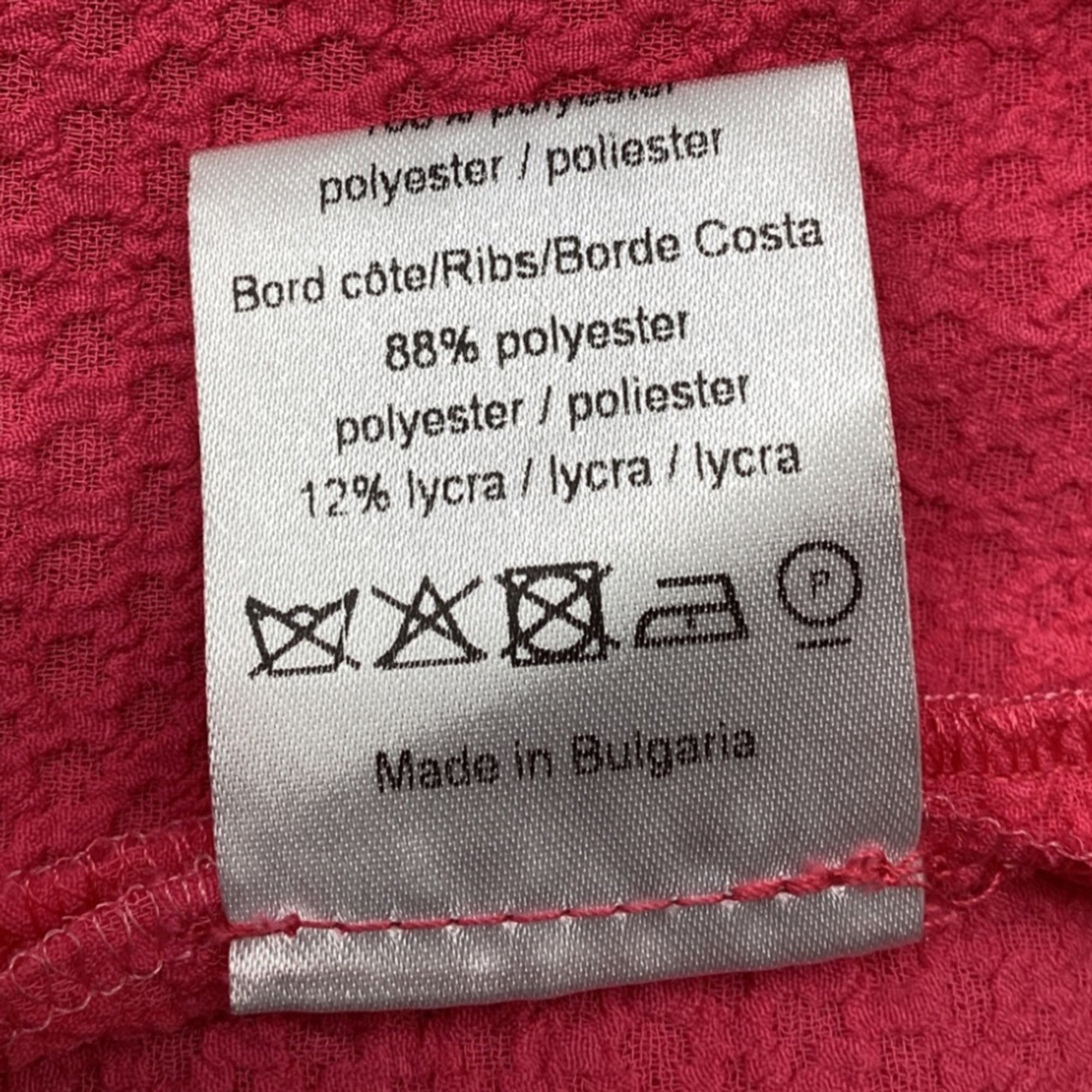 Sandro Reva Mini Vestido Manga Corta en Poliéster Rosado