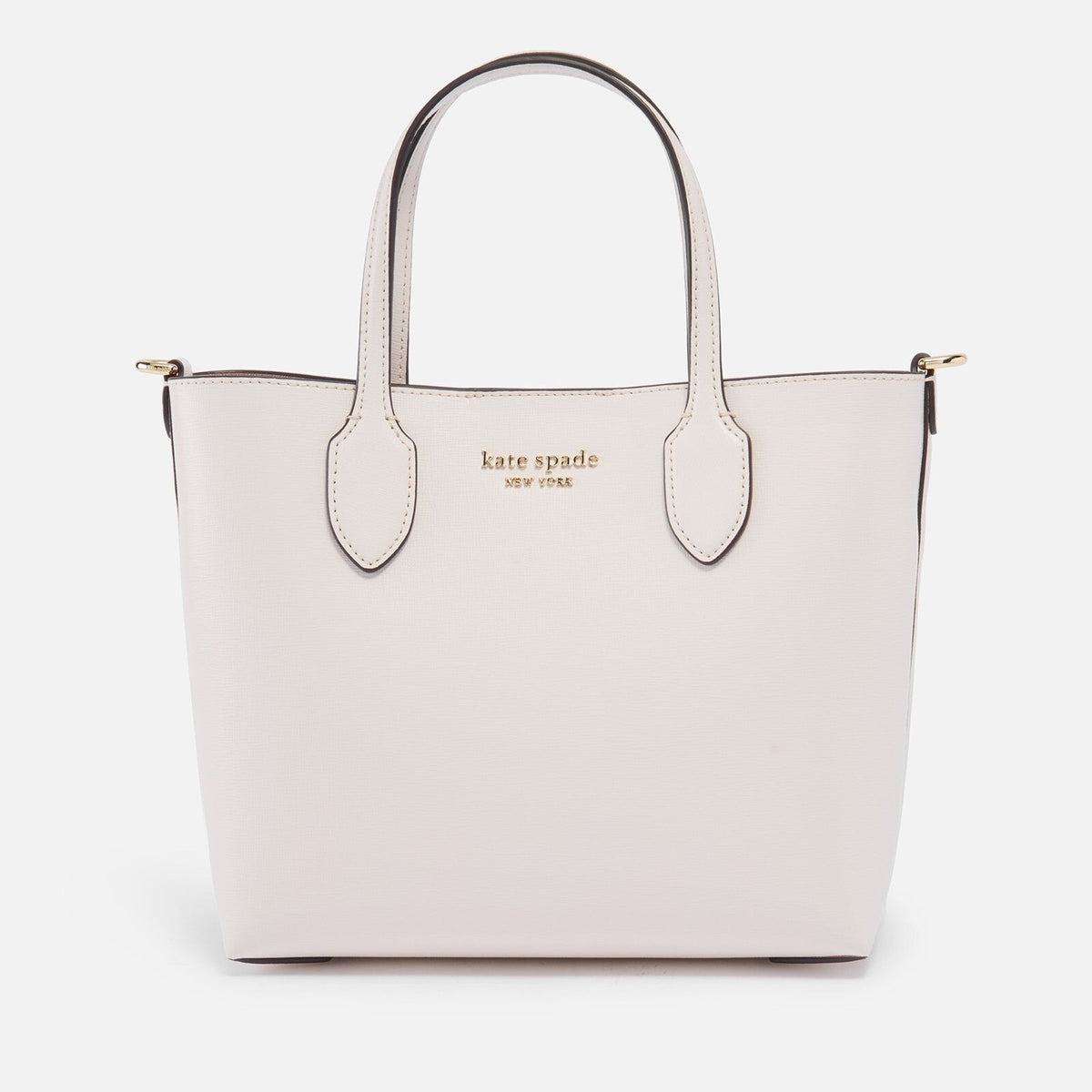 Bolso tote de mujer de cuero color blanco