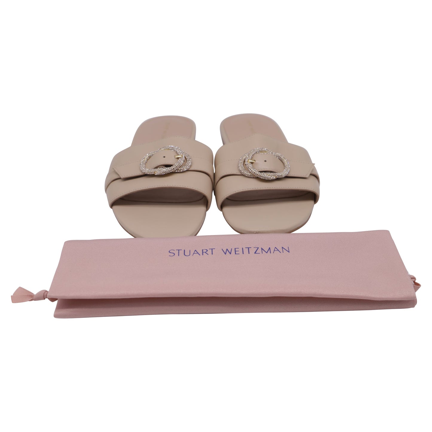 Sandalias de cuero color beige