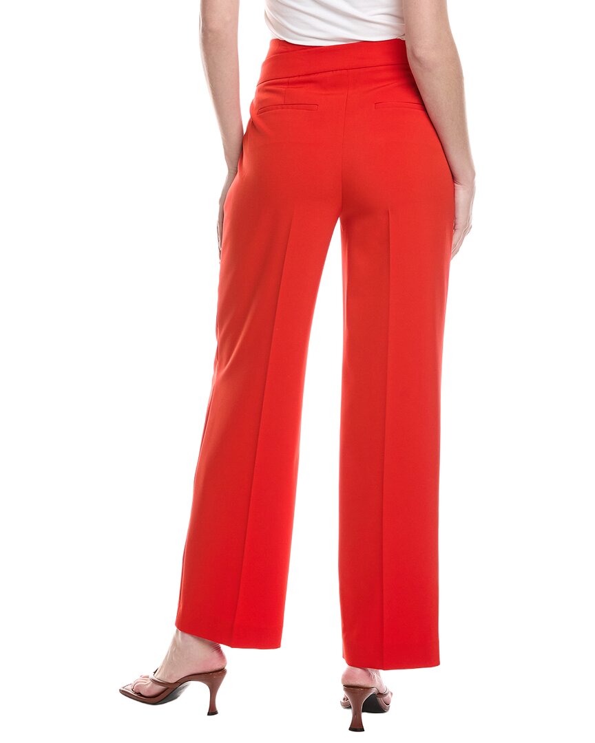 Pantalón de pierna ancha de tiro alto con pliegues