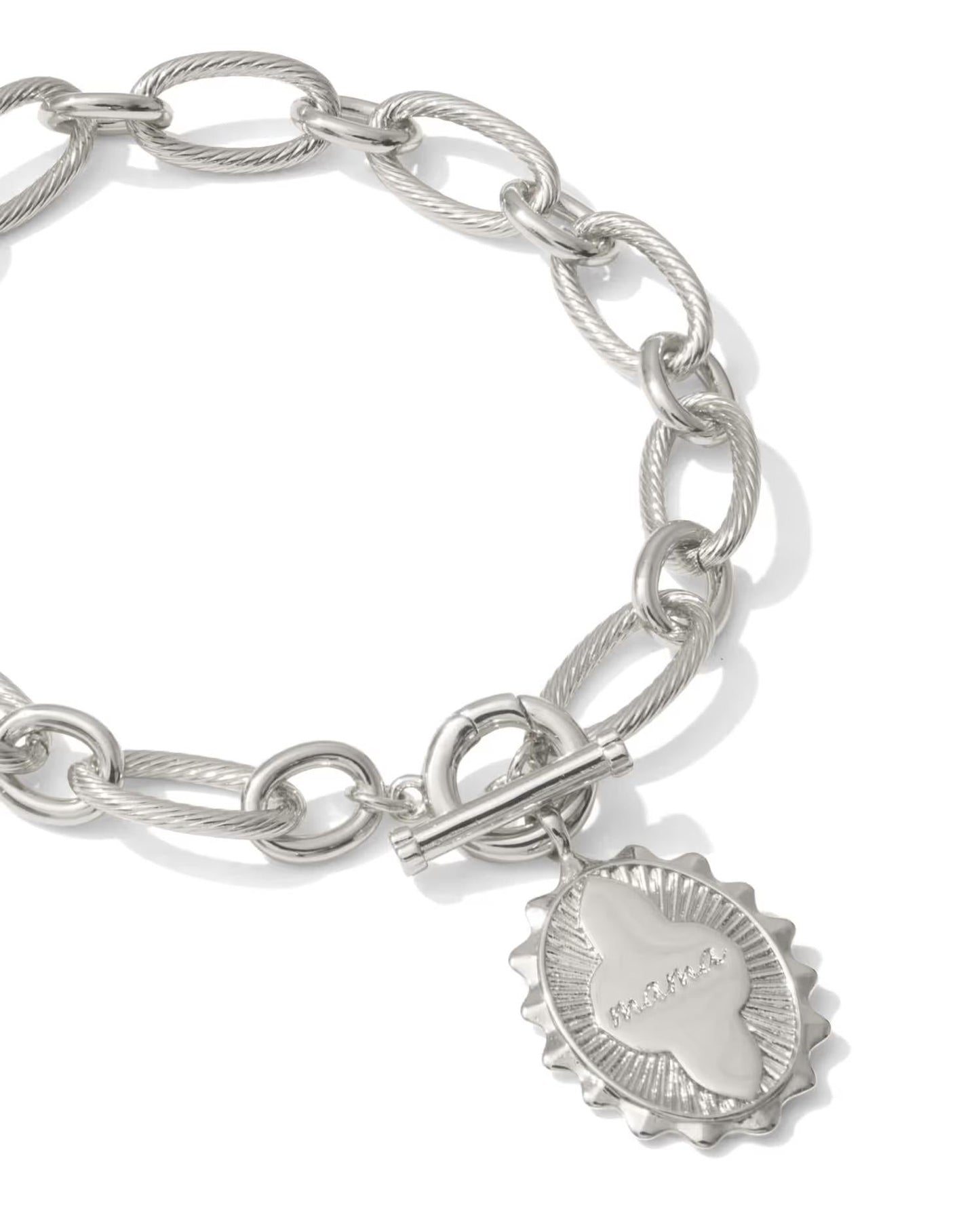 Pulsera de mujer color plateado