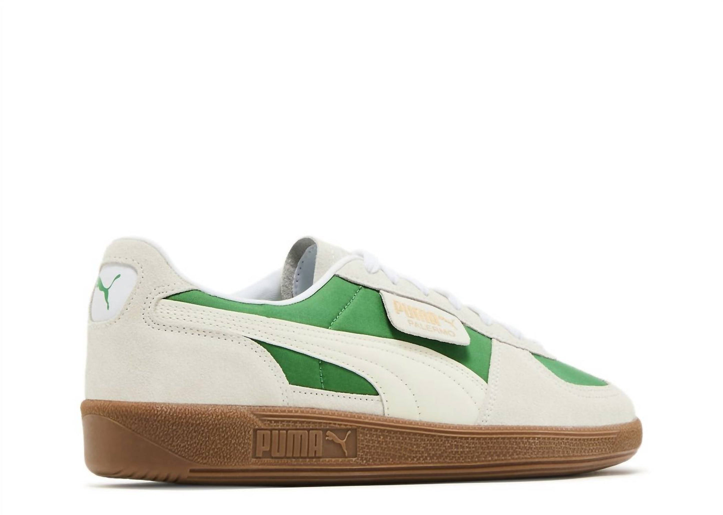 Tenis de hombre color blanco y café y verde