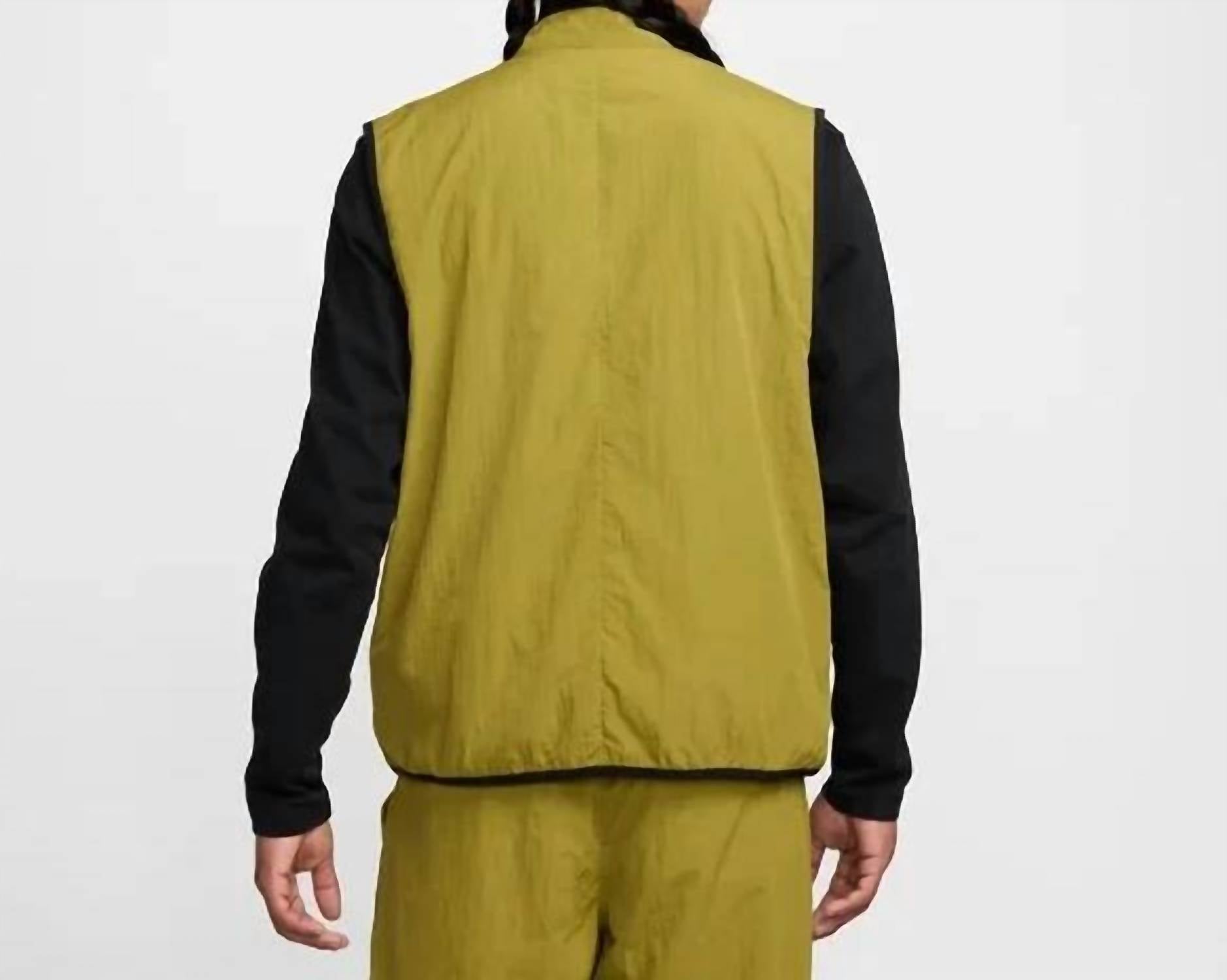 Chaleco de hombre de nailon color verde