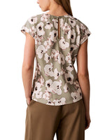Calvin Klein Top Recto Estampado de Satín Mate