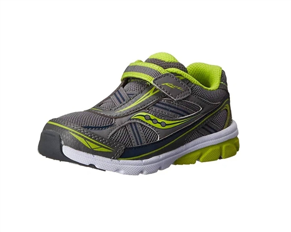 Tenis para niño color gris y verde