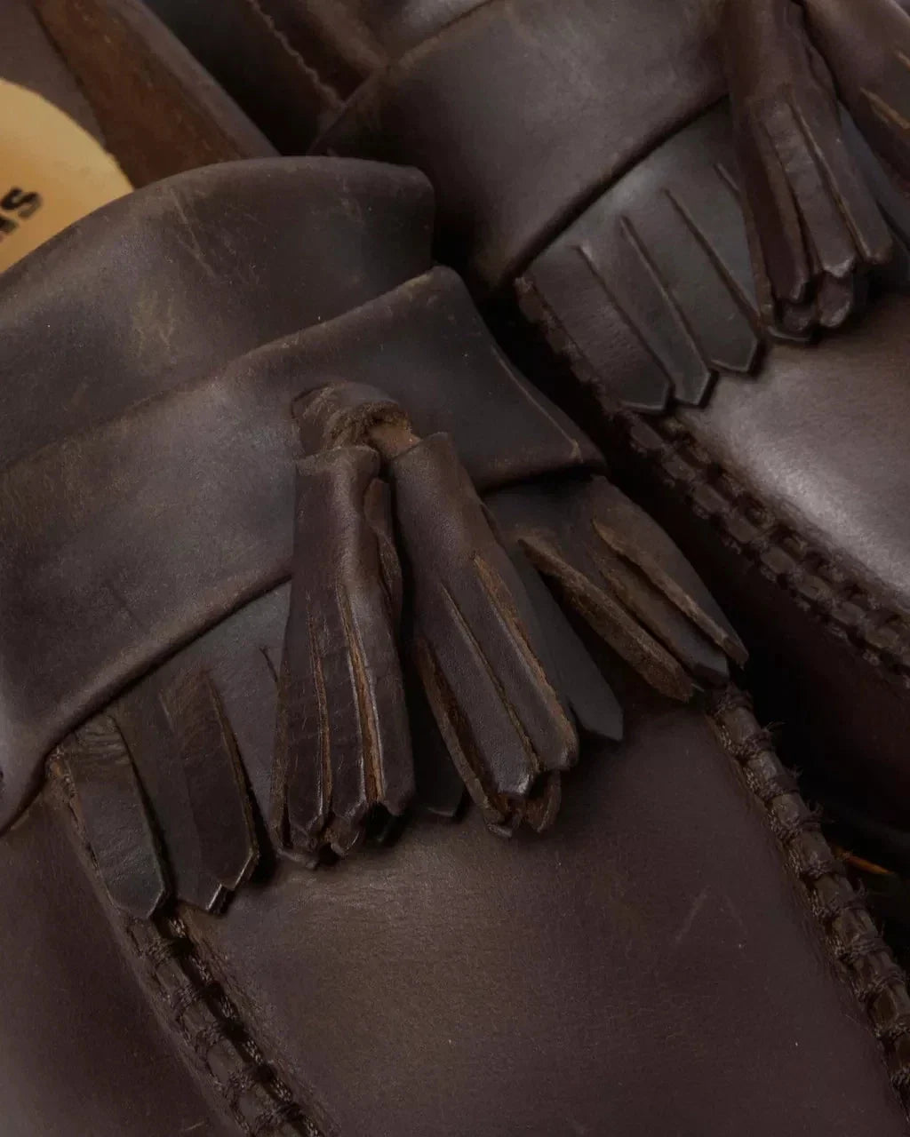 Mocasines de mujer de cuero color café