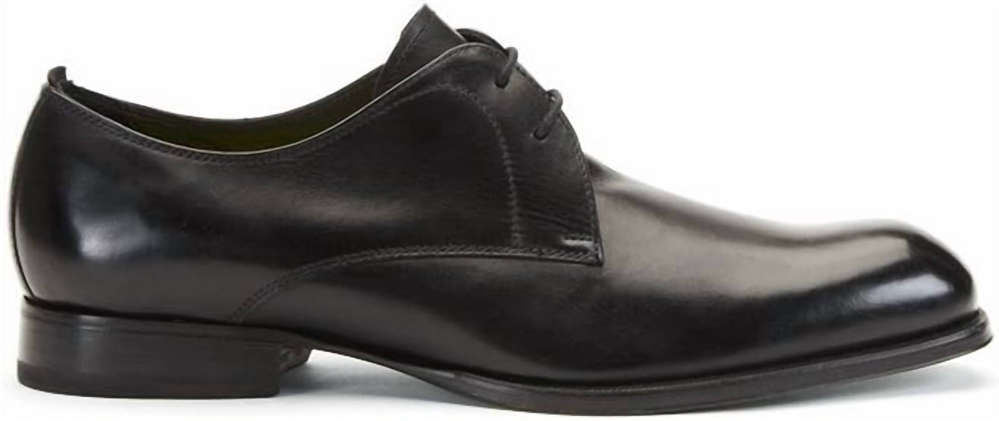 Zapatos de cordones de hombre color negro
