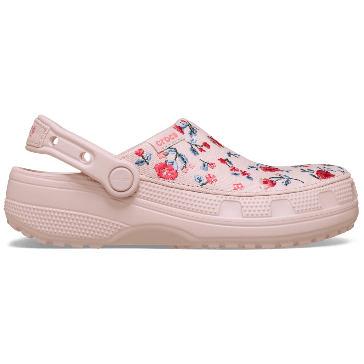 Zuecos con estampado floral