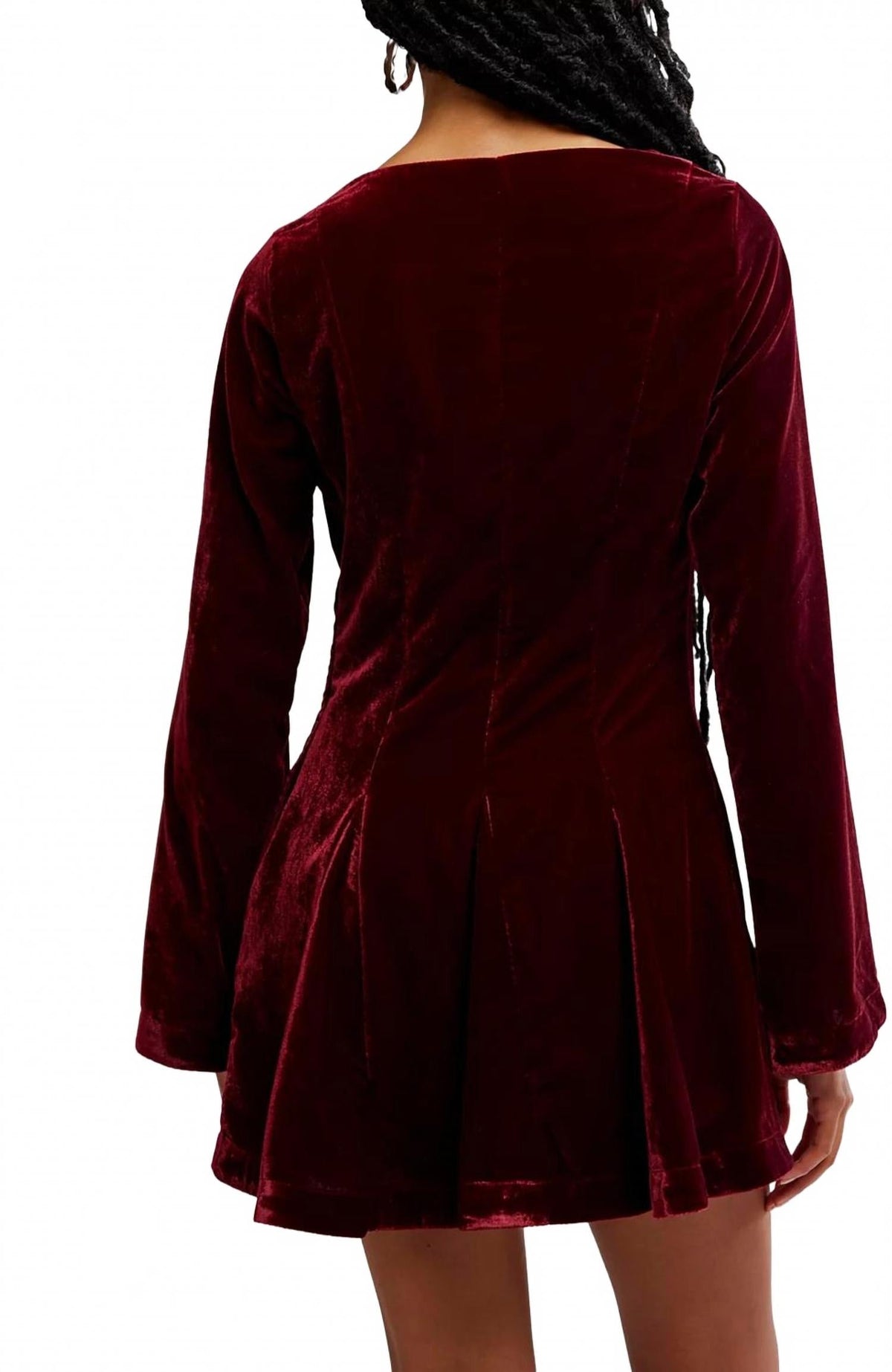 Vestido de terciopelo corto
