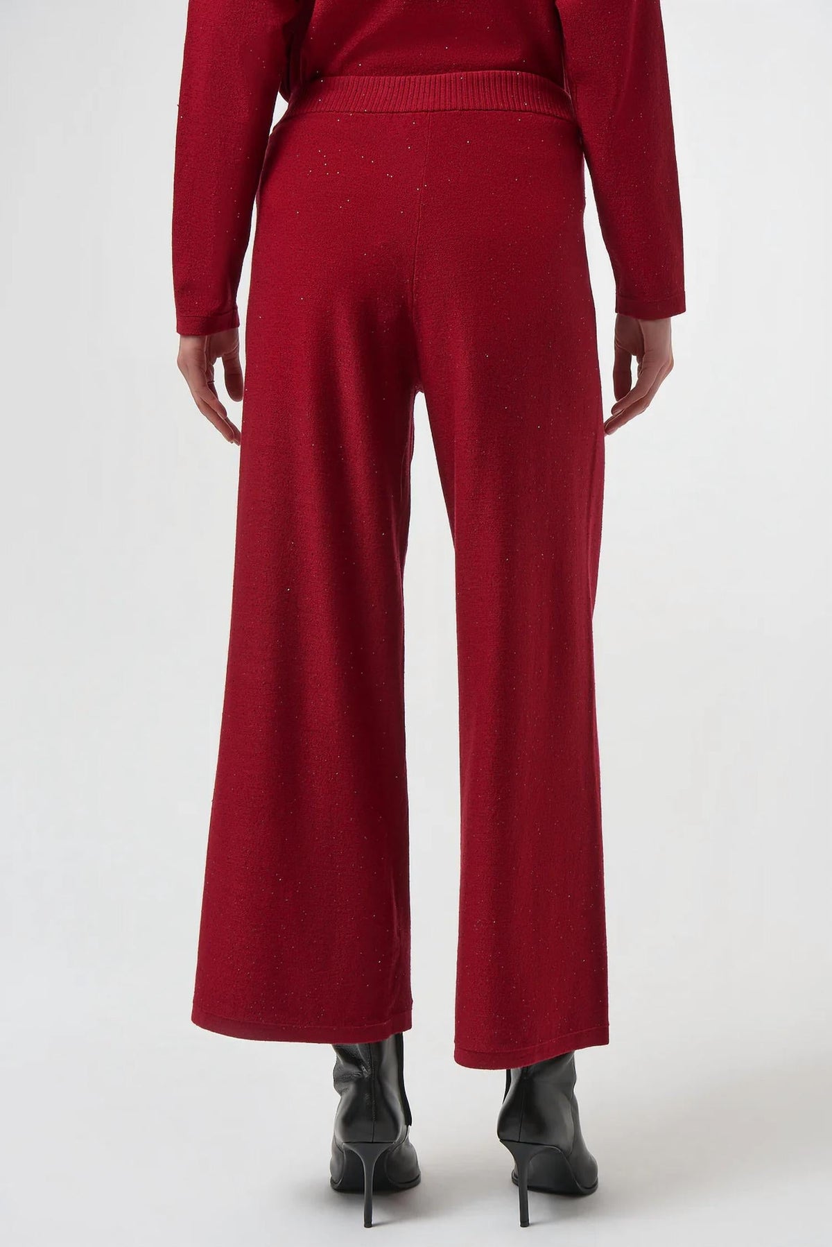 Pantalón de mujer de pierna ancha con lentejuelas