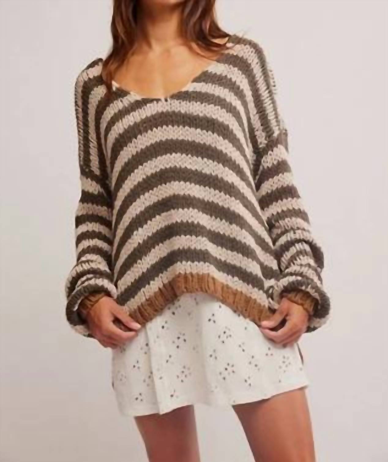Camiseta sin mangas a rayas