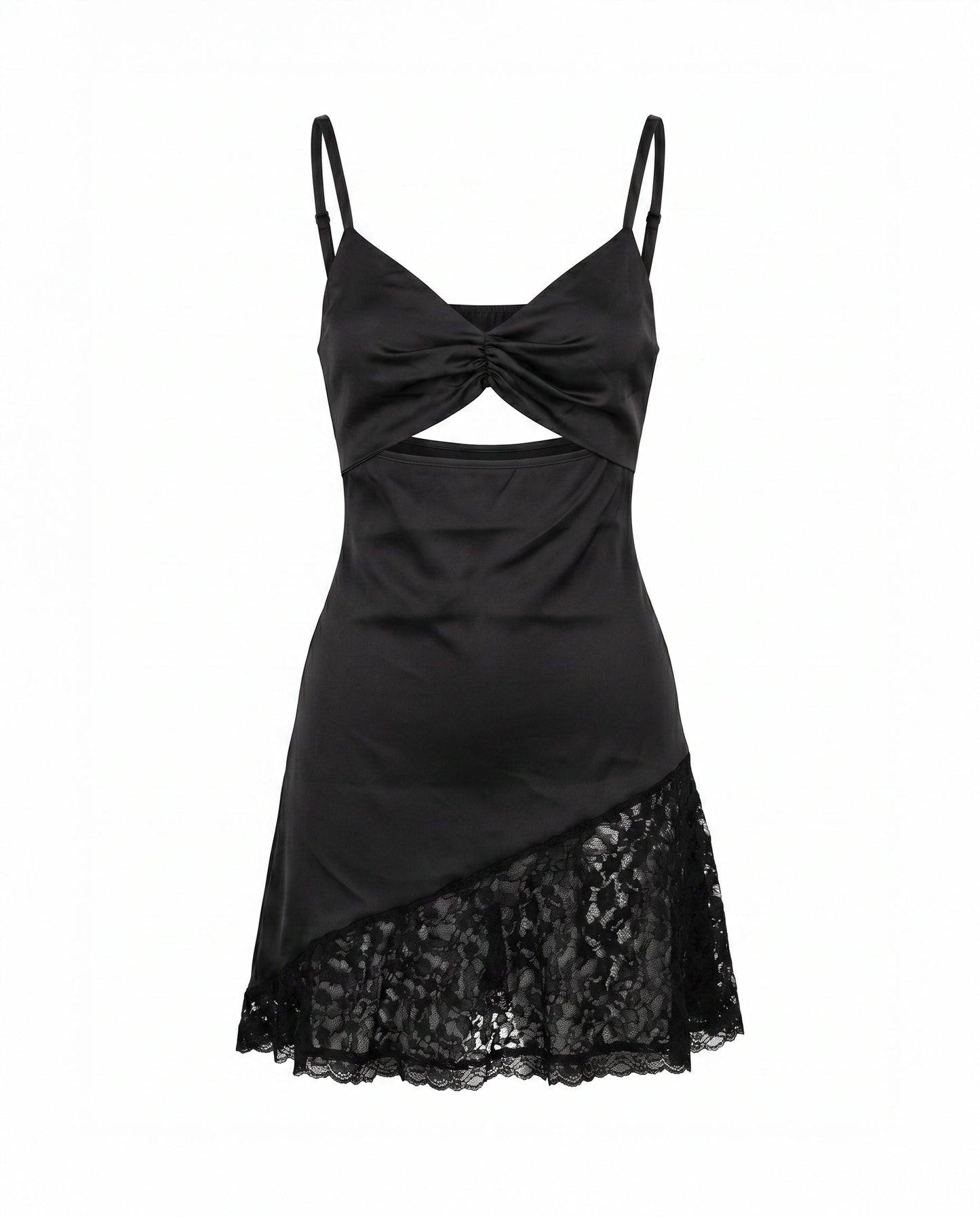 Vestido de satén corto