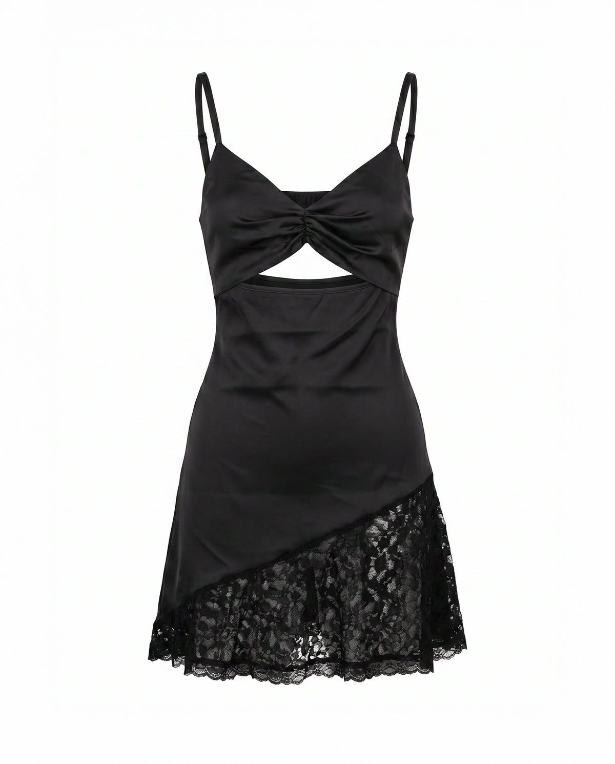 Vestido de satén corto
