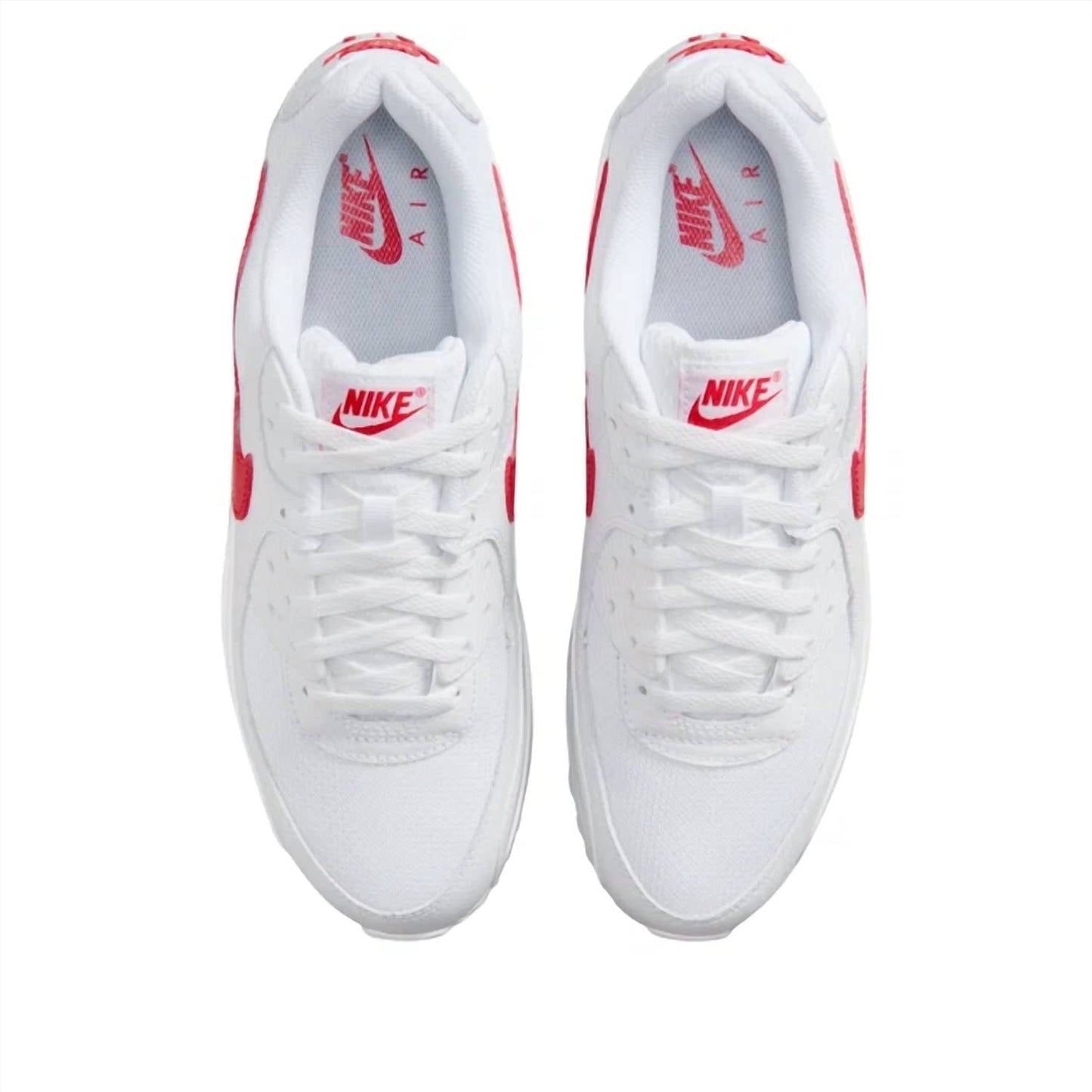 Zapatos de hombre color blanco y rojo