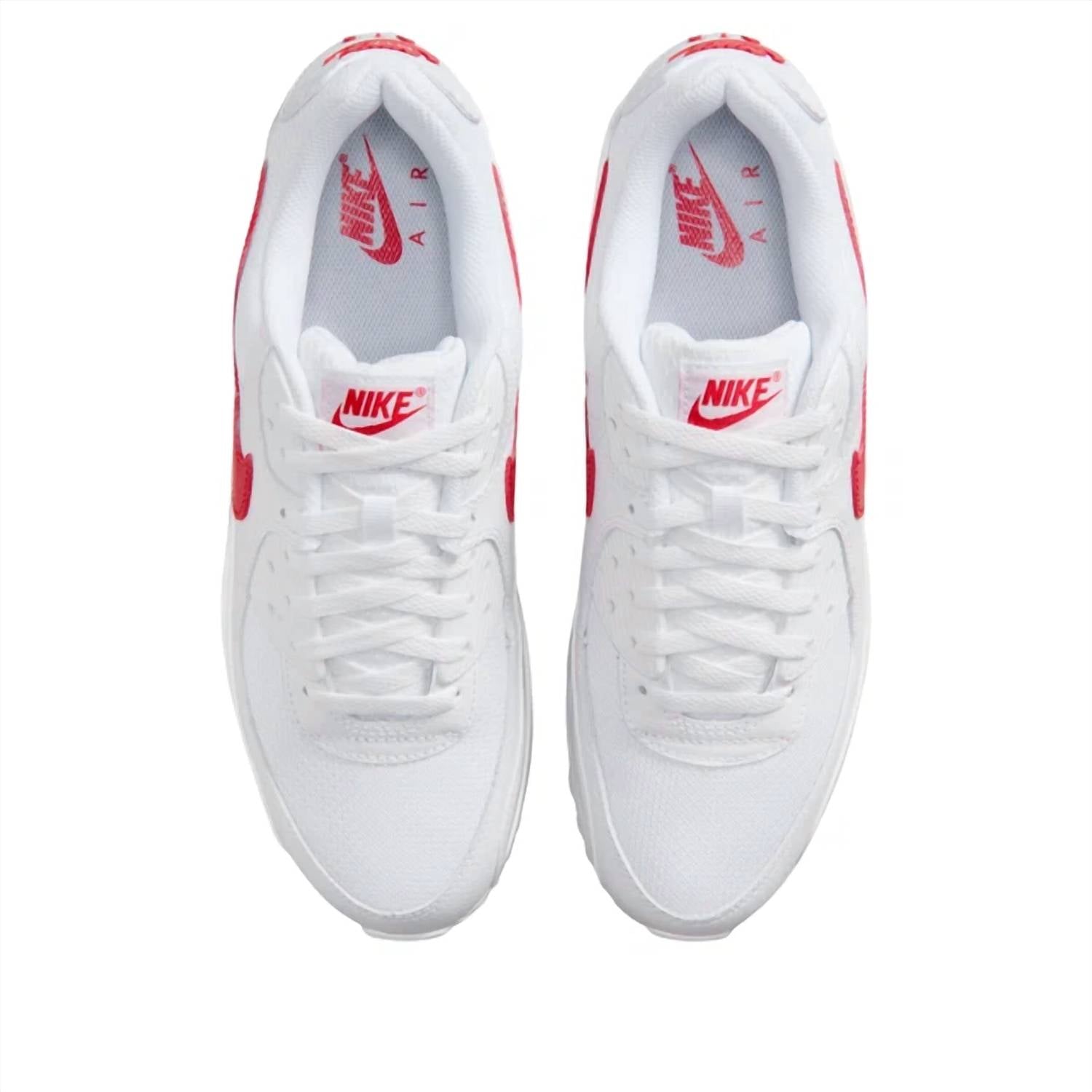 Zapatos de hombre color blanco y rojo