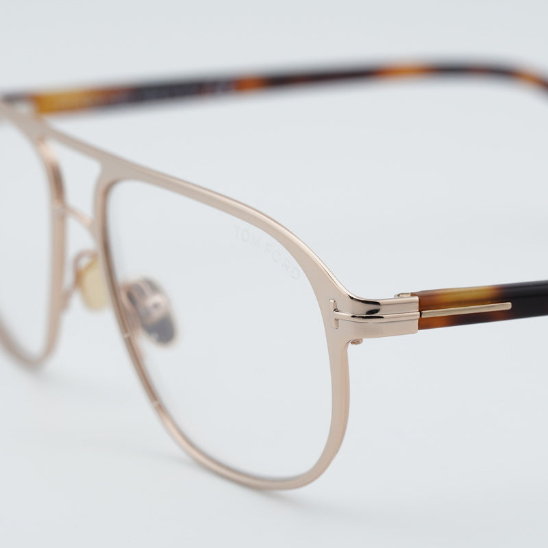 Gafas 57 mm color oro rosa y azul